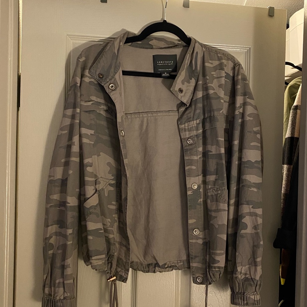 Army print jacket